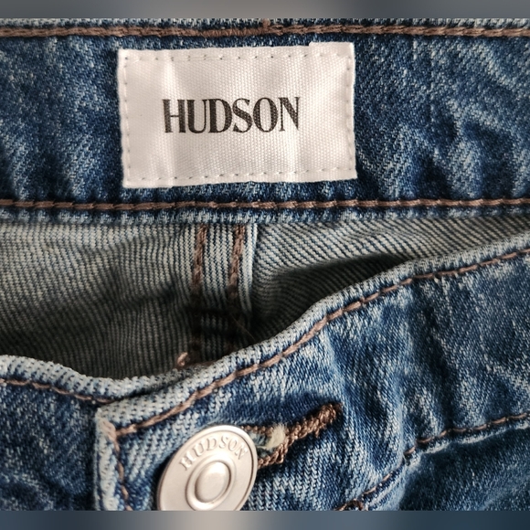 HUDSON DISTRESSED KRISTA SKINNY JEANS - Picture 5 of 10